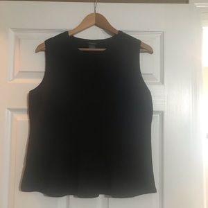 Black Ann Taylor sleeveless knit top